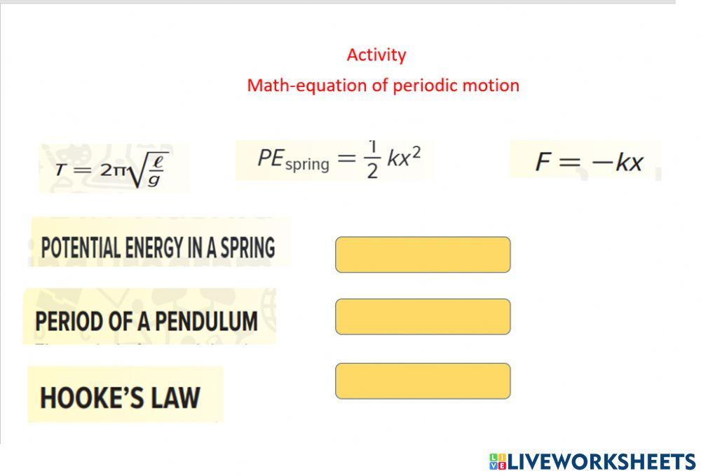 Periodic motion