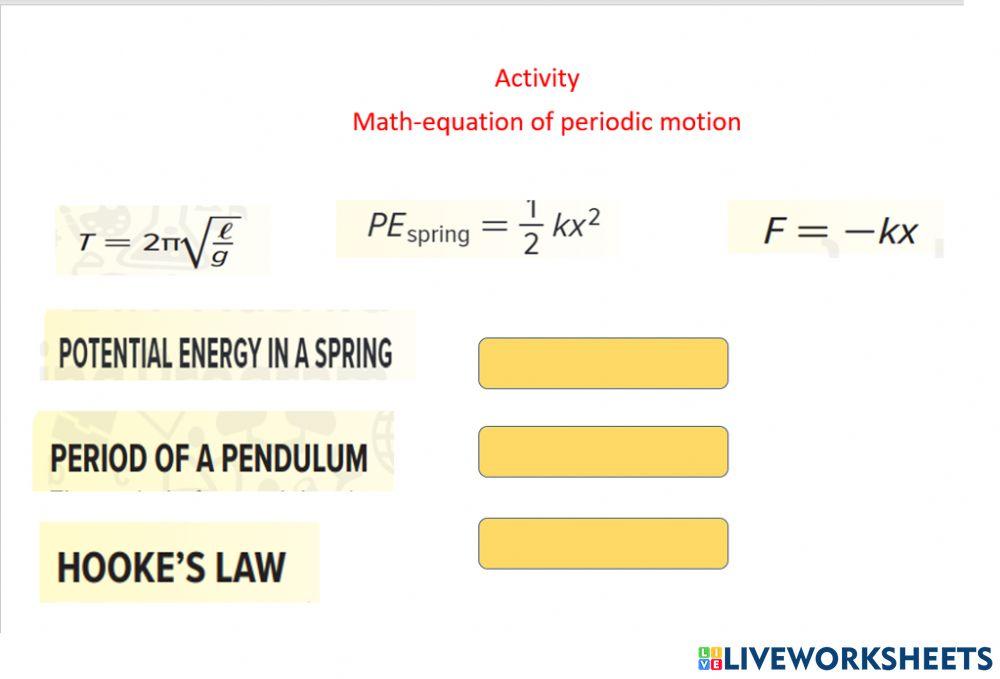 Periodic motion