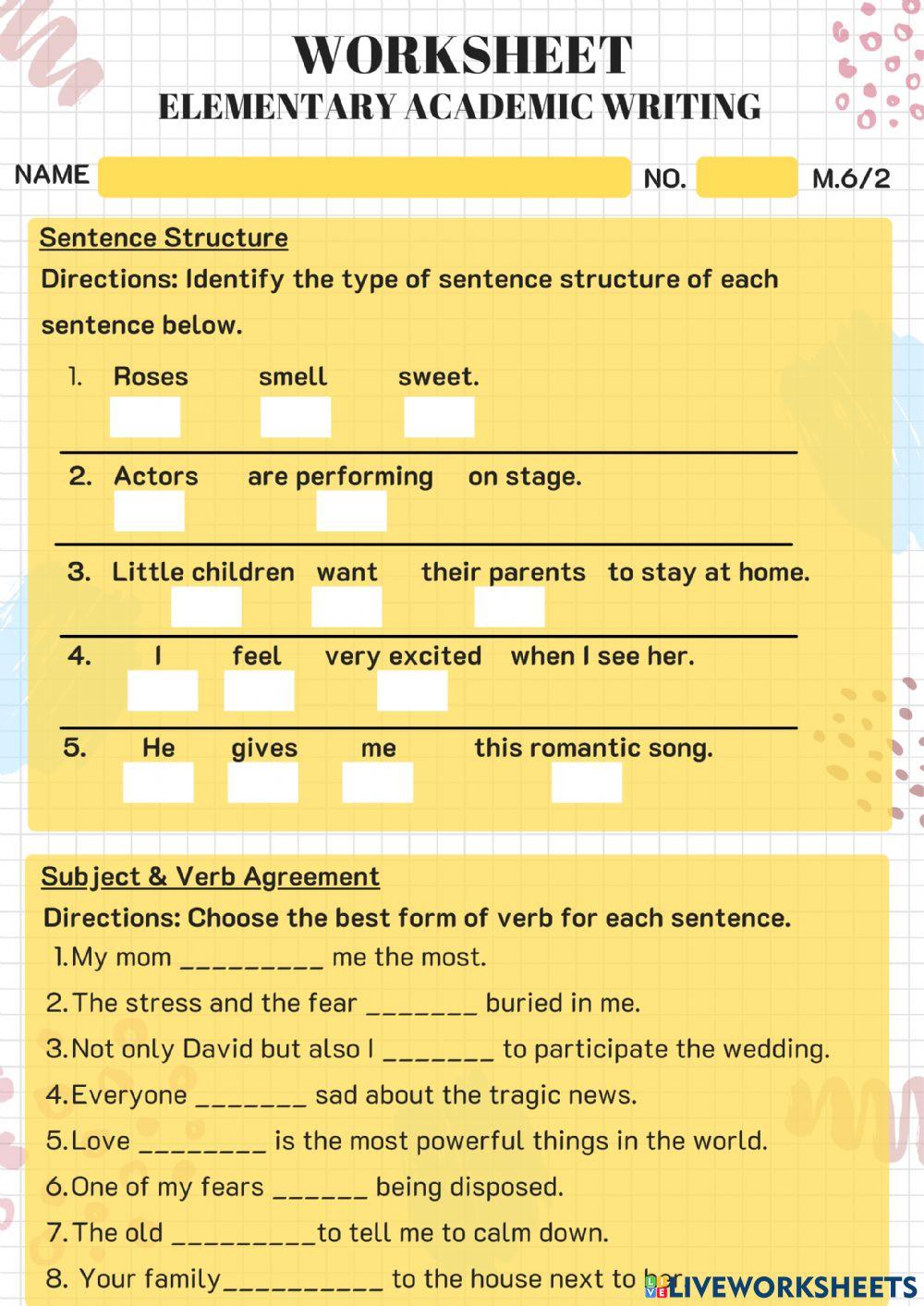 Elementary Academic Writing