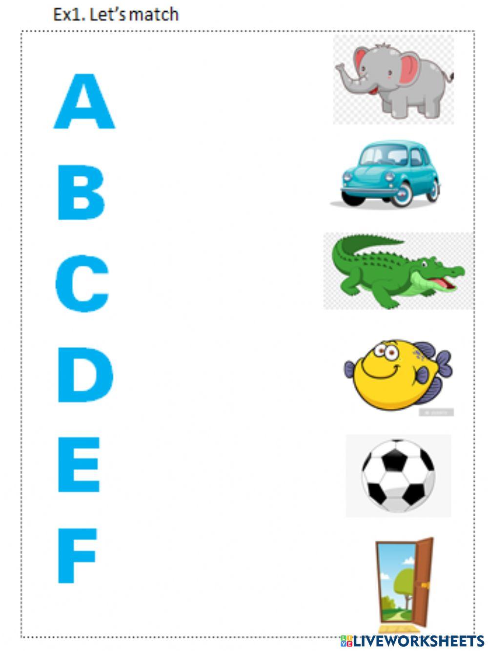 Phonic:A,B,C,D,E,F