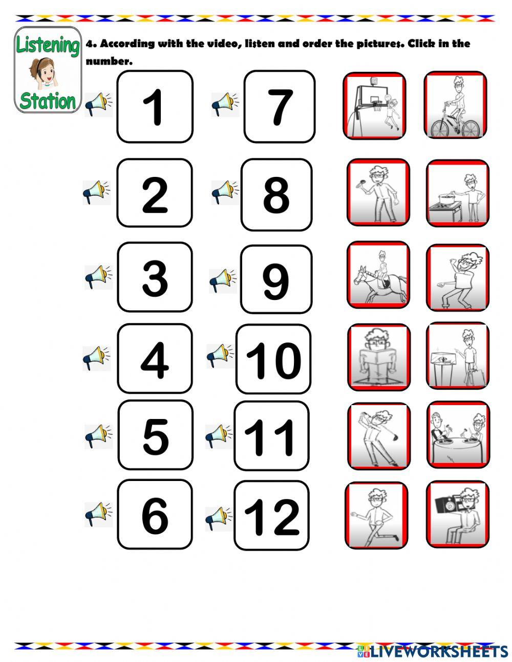 Leisure activities  - Cycle 3