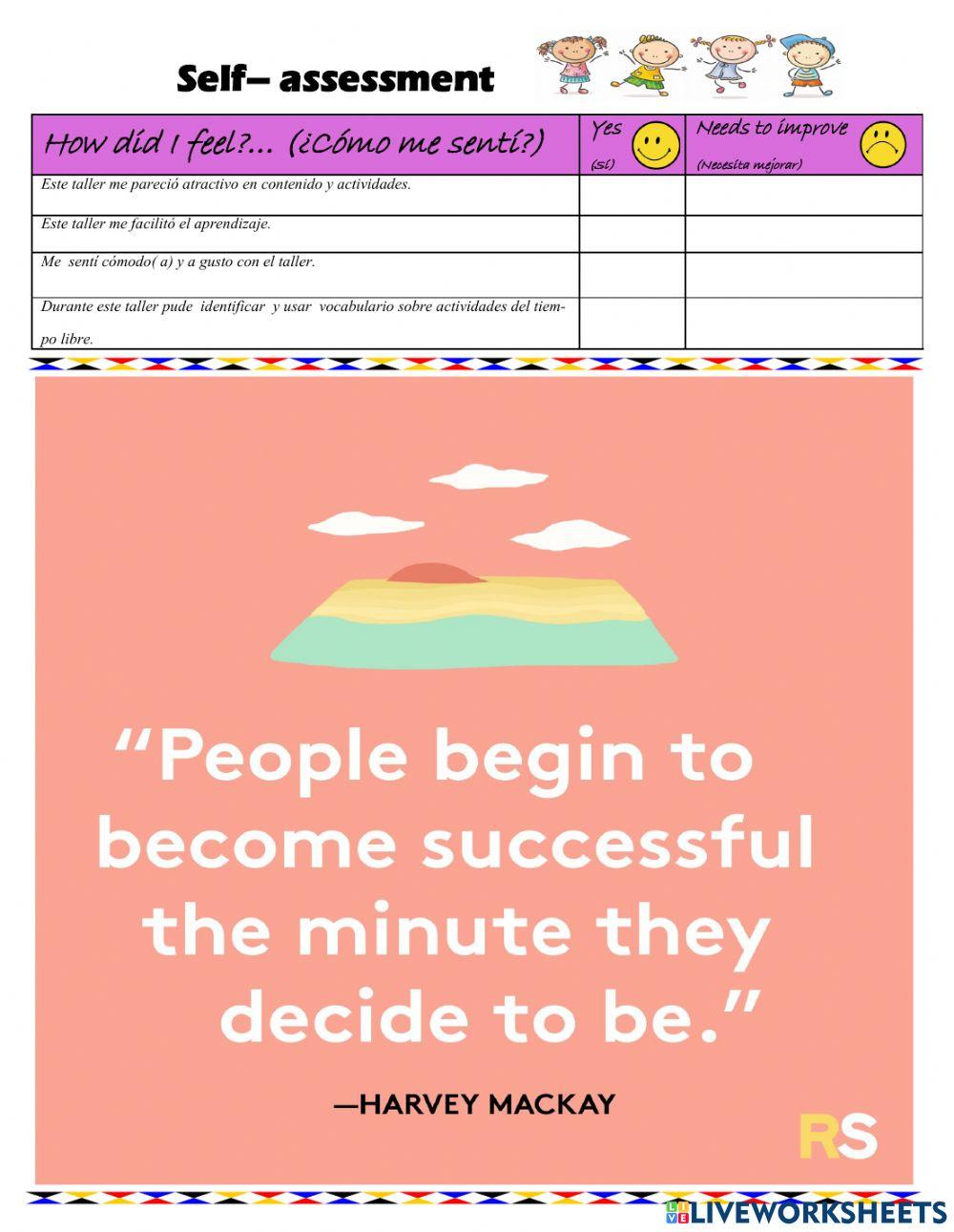 Leisure activities  - Cycle 3