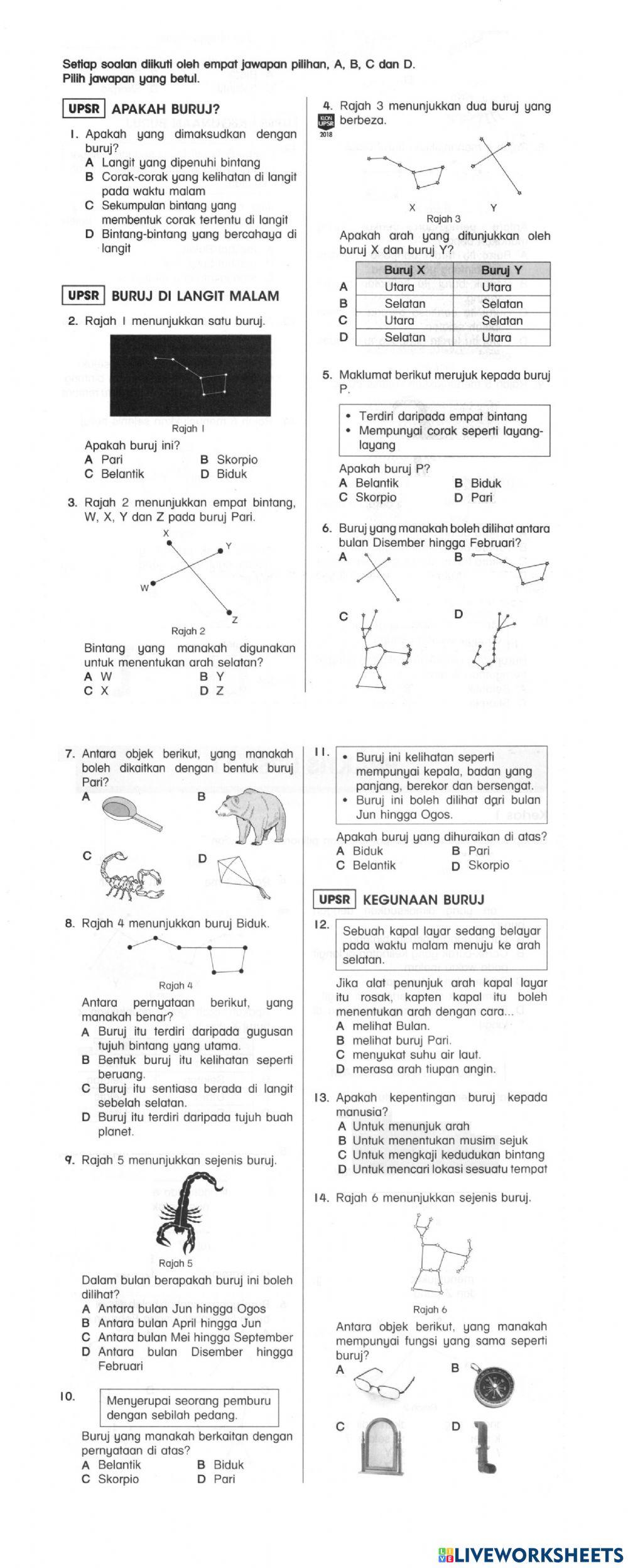 Kegunaan buruj 107-108