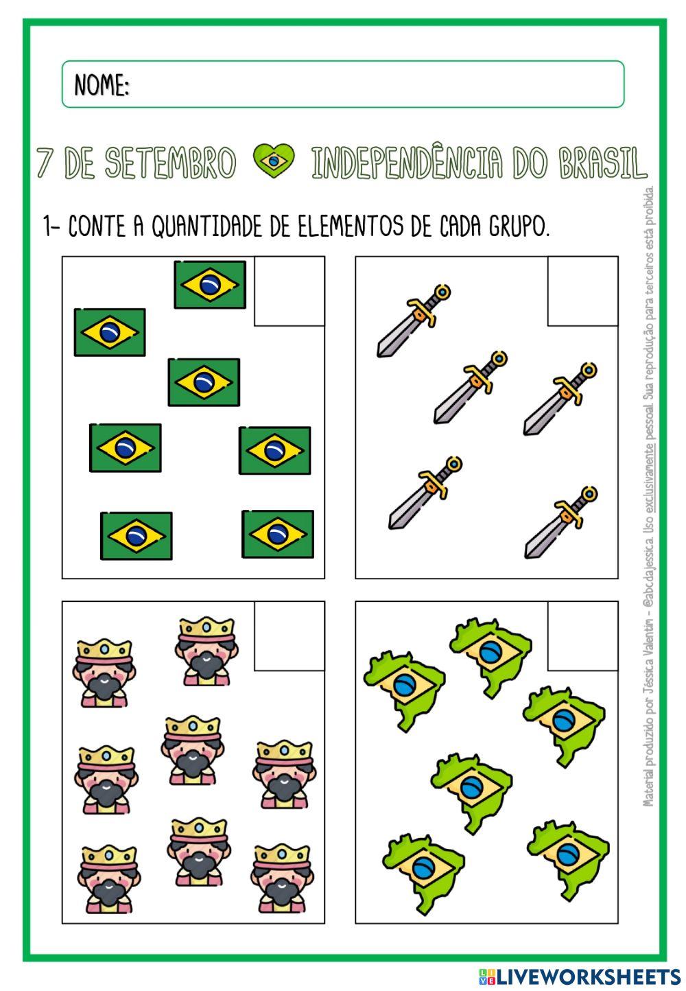 Contagem - Independência do Brasil