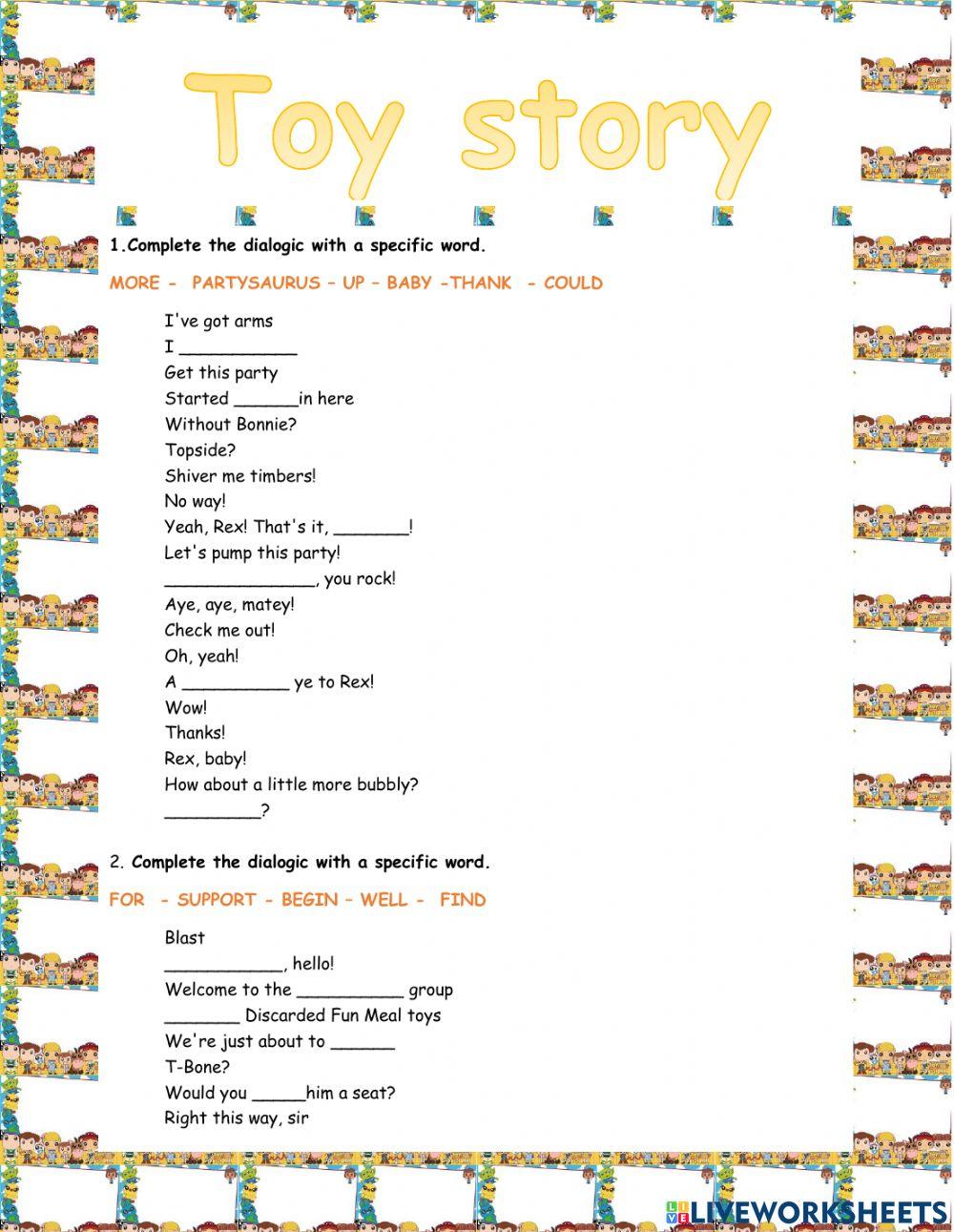 Lsitening - toy story