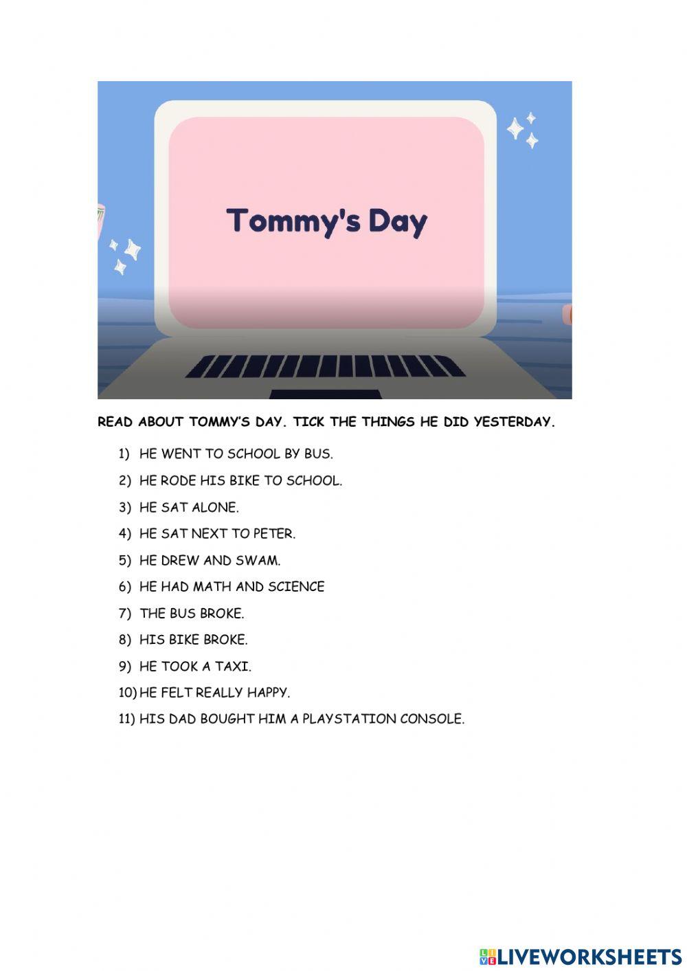 Tommy's day