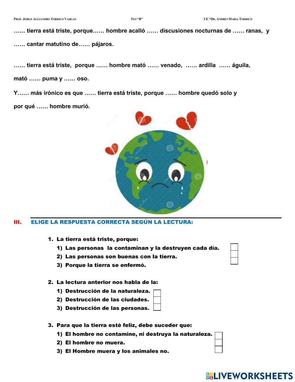 Actividades con artículos, adjetivos y sustantivos