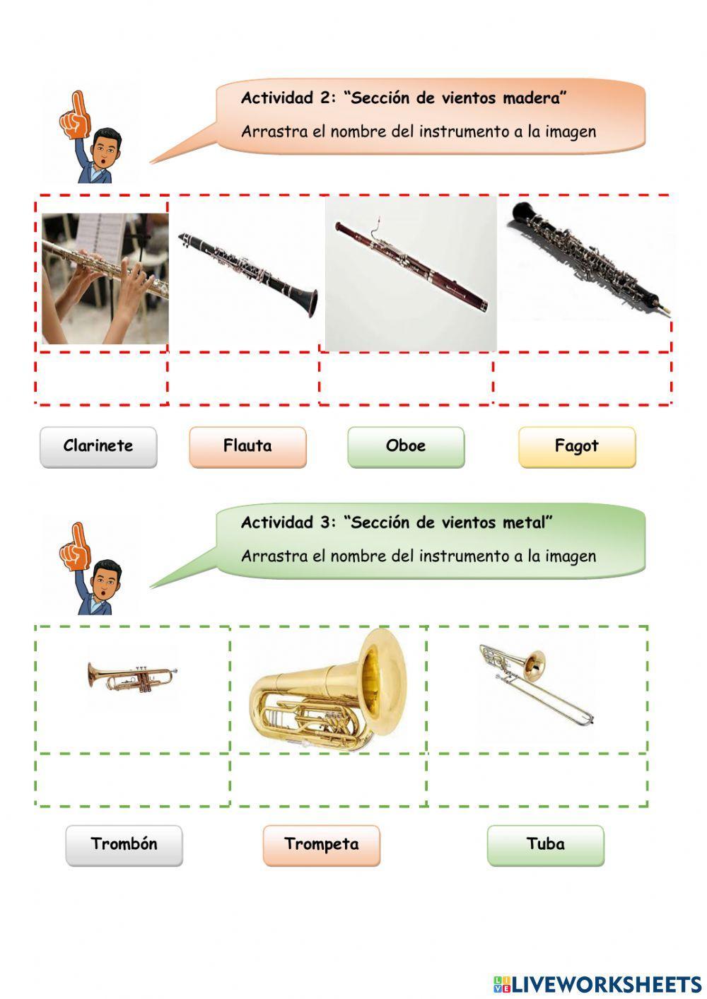 Instrumentos de la orquesta sinfónica