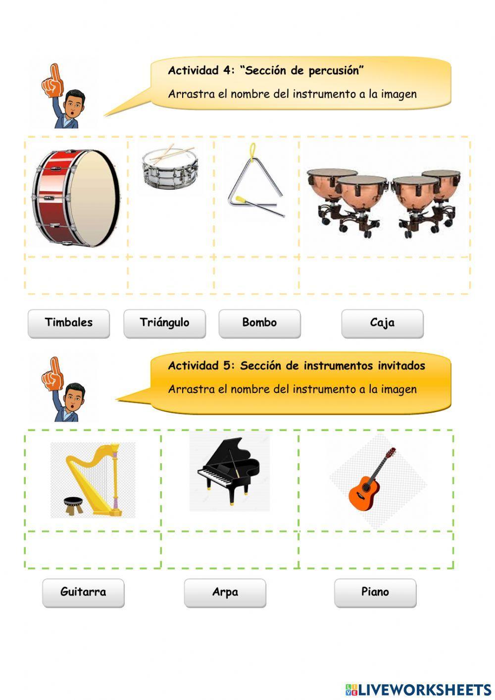 Instrumentos de la orquesta sinfónica