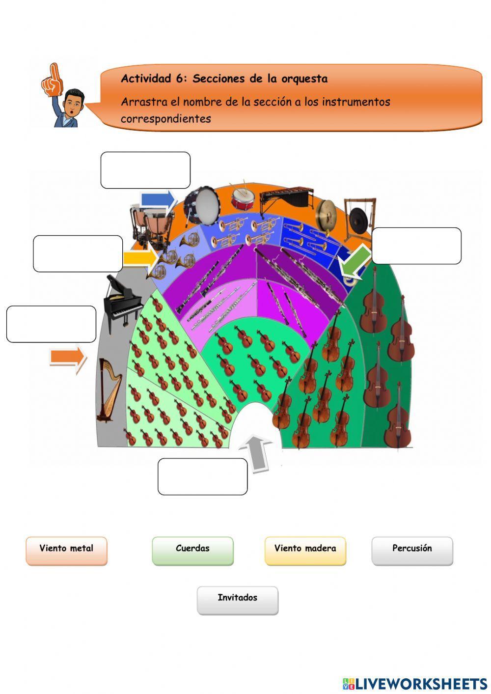 Instrumentos de la orquesta sinfónica