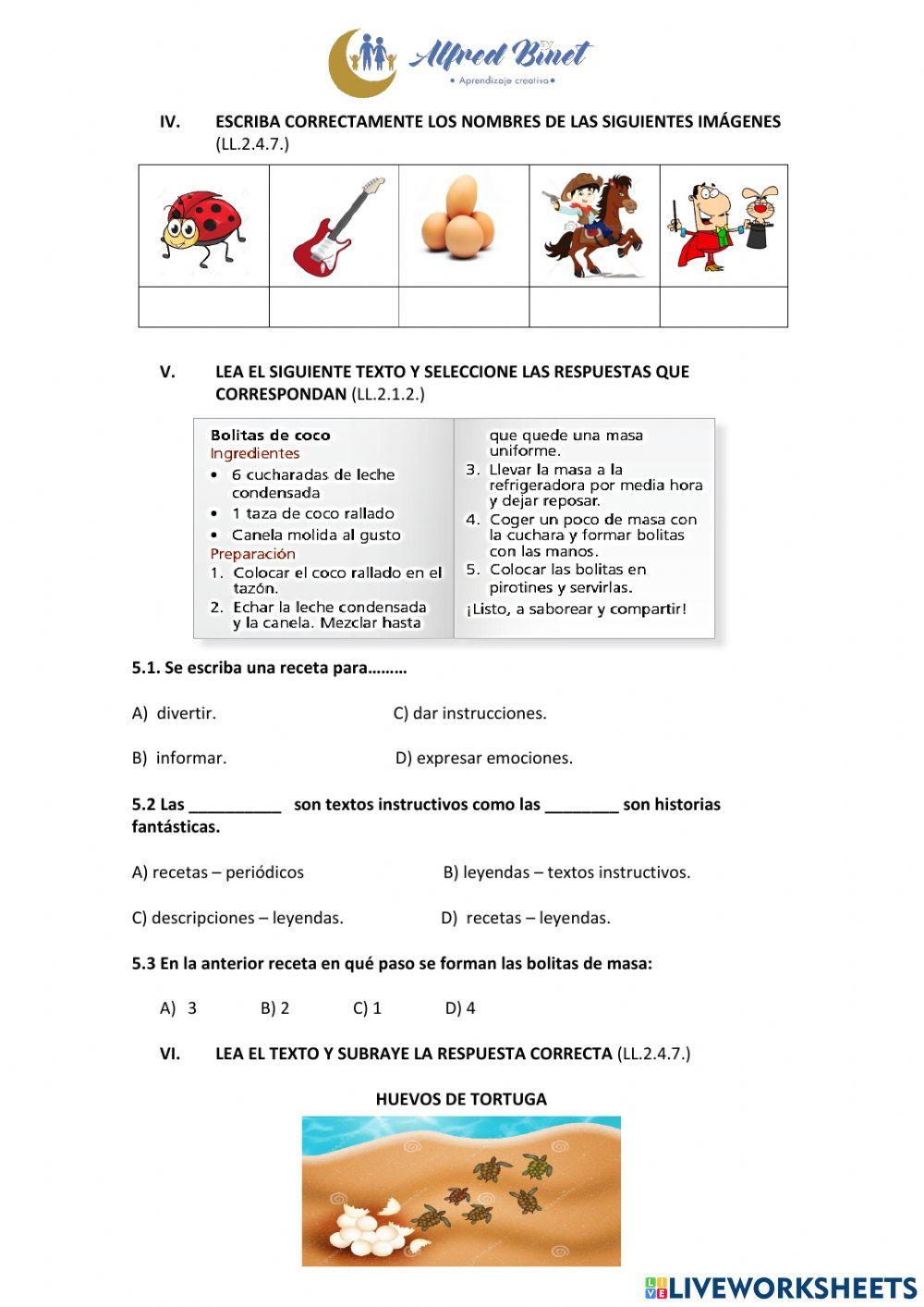 Evaluación diagnóstica de Lengua y Literatura