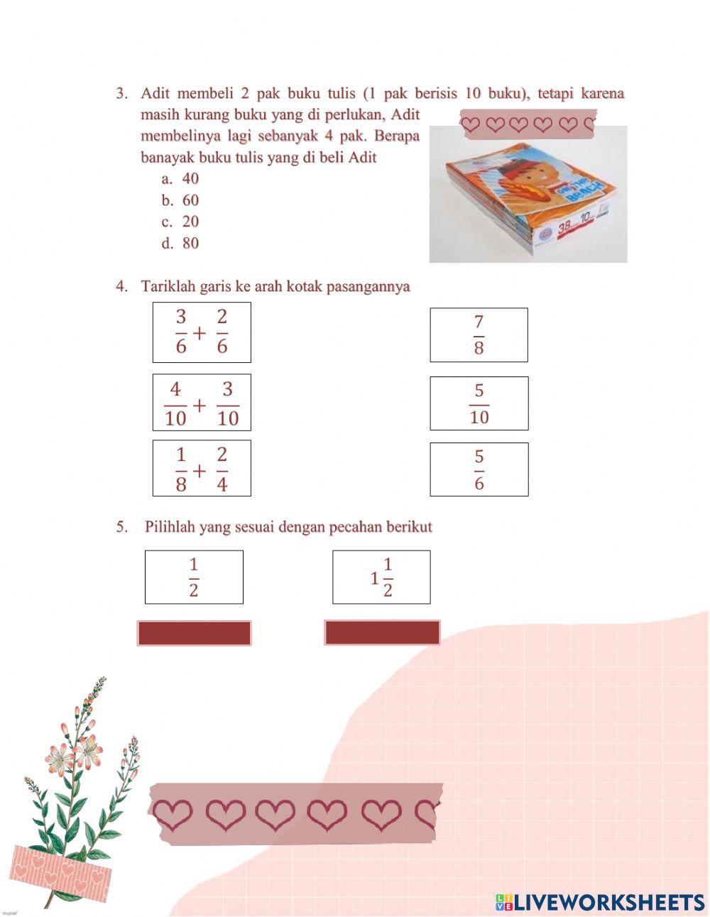 Bilangan Bulat dan Pecahan