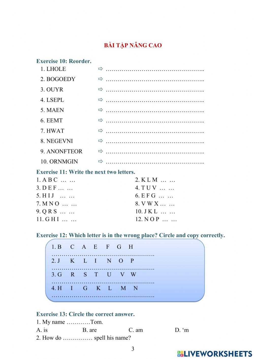 Tiếng anh 3 unit 2 (CƠ BẢN + NÂNG CAO)