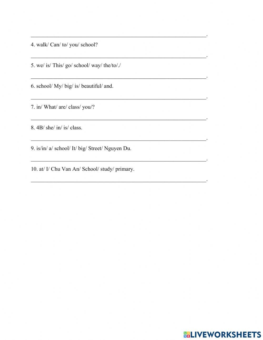 Unit 6: Where's your school?