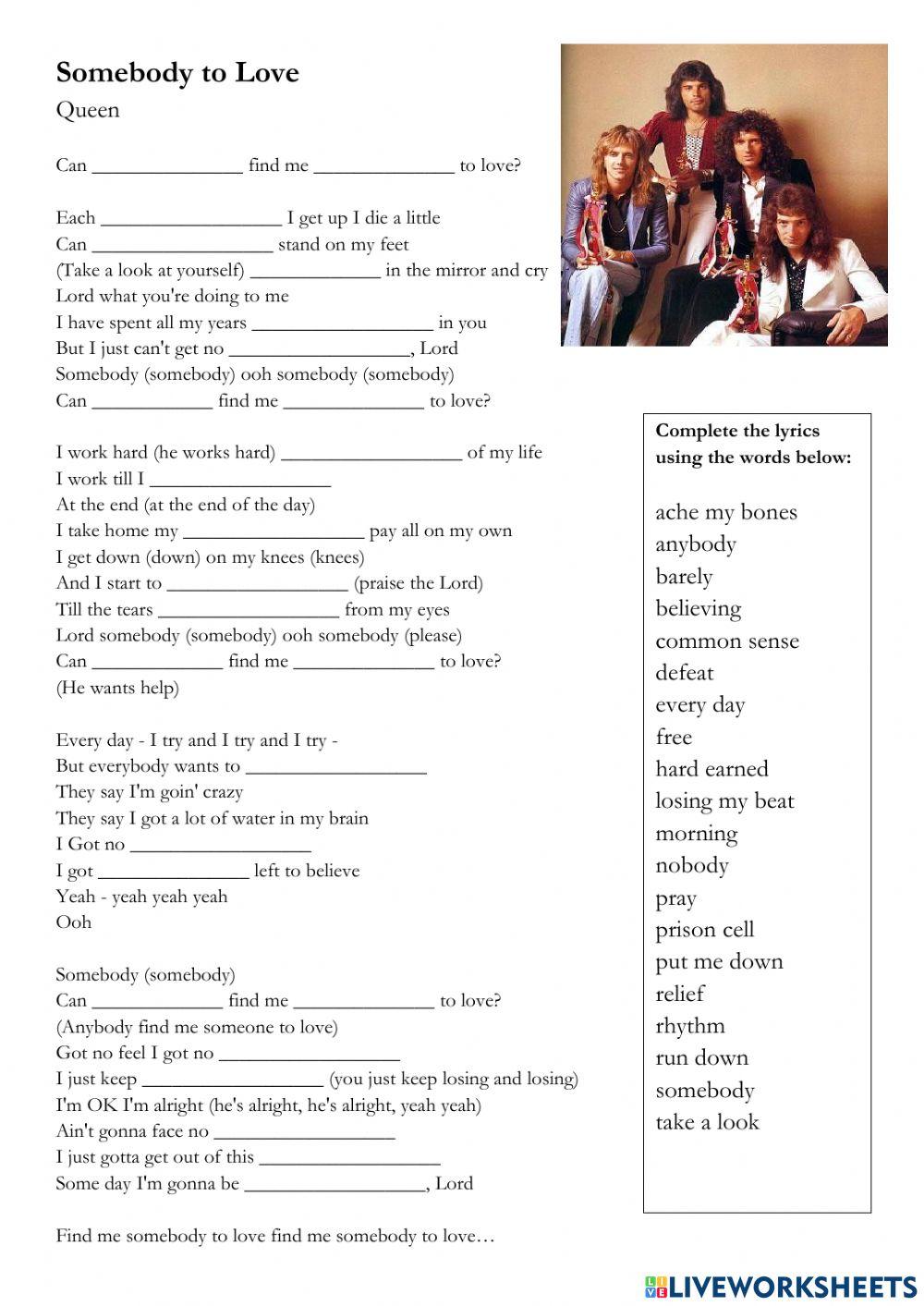 Somebody to love (queen)