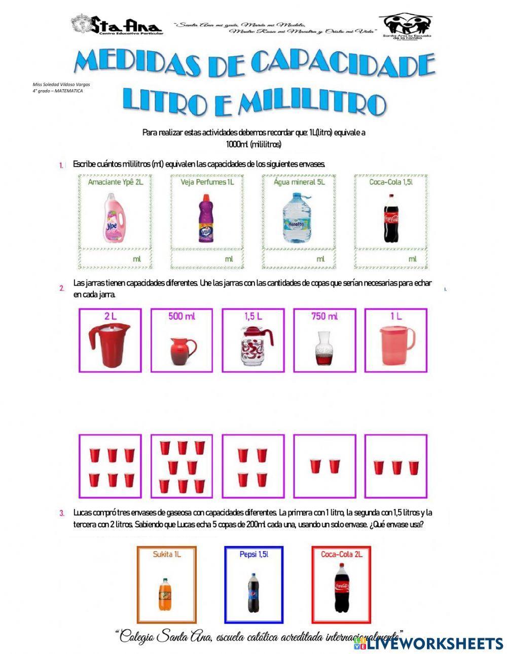 De Mililitros A Litro