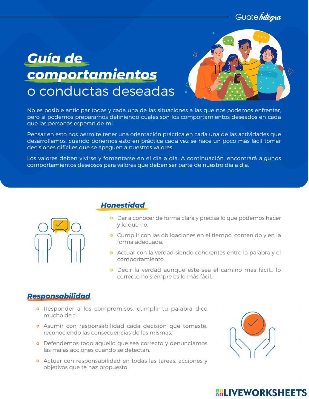 Guía de comportamientos