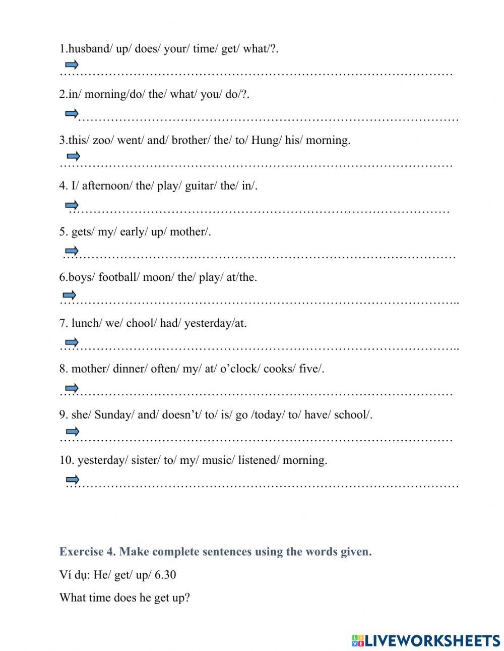 Tiếng anh 4 unit 11