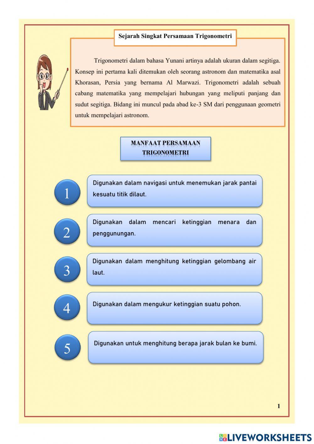 Persamaan Trigonometri LKPD 1