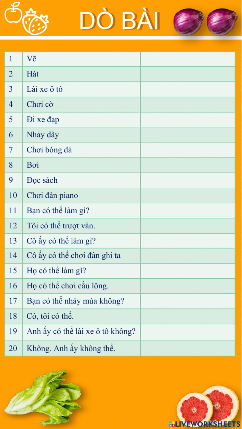 Dò bài lớp 4 11-8