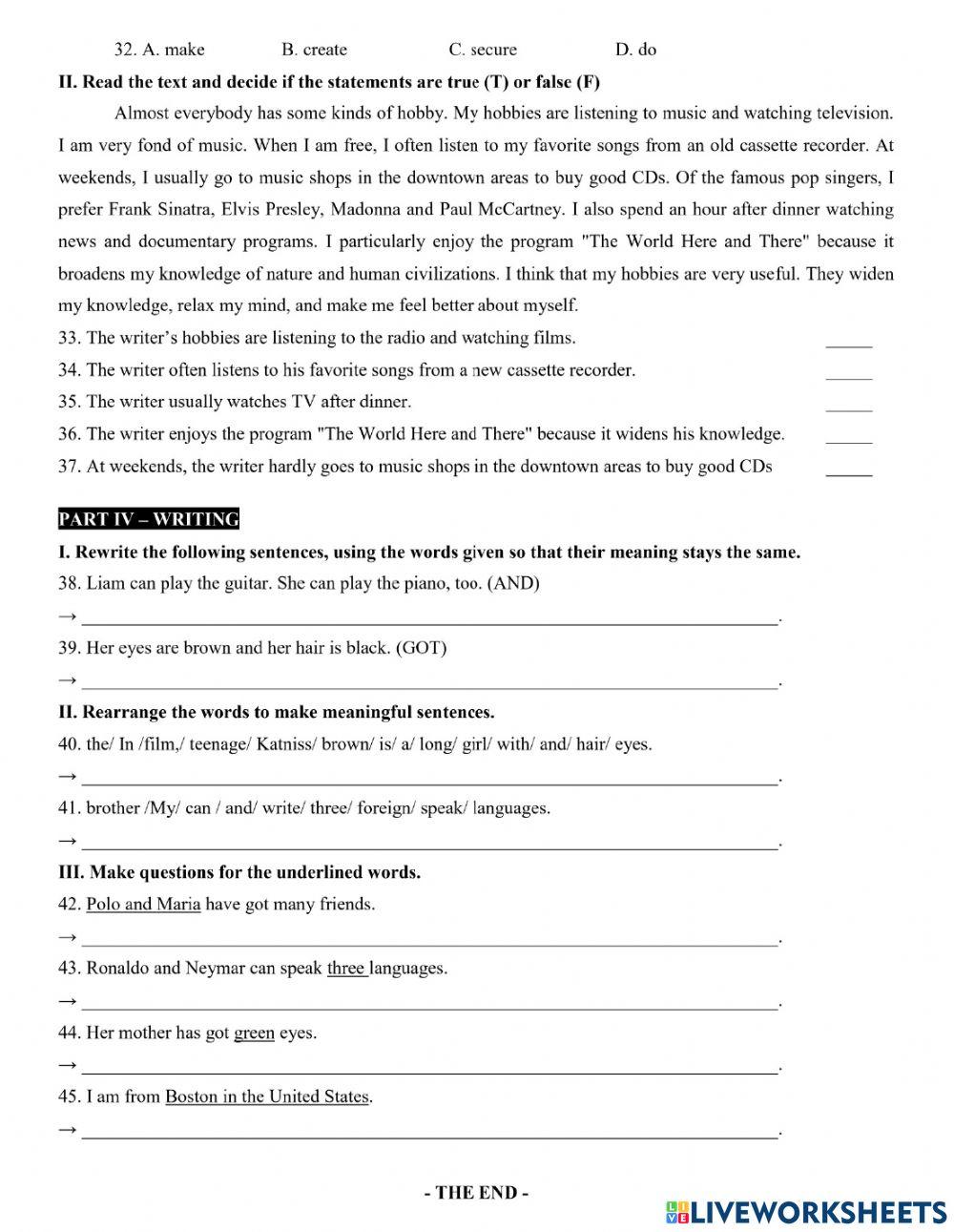 Test unit 1: people are people