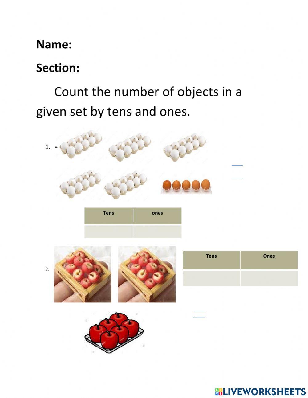 MAth activity Live Worksheets