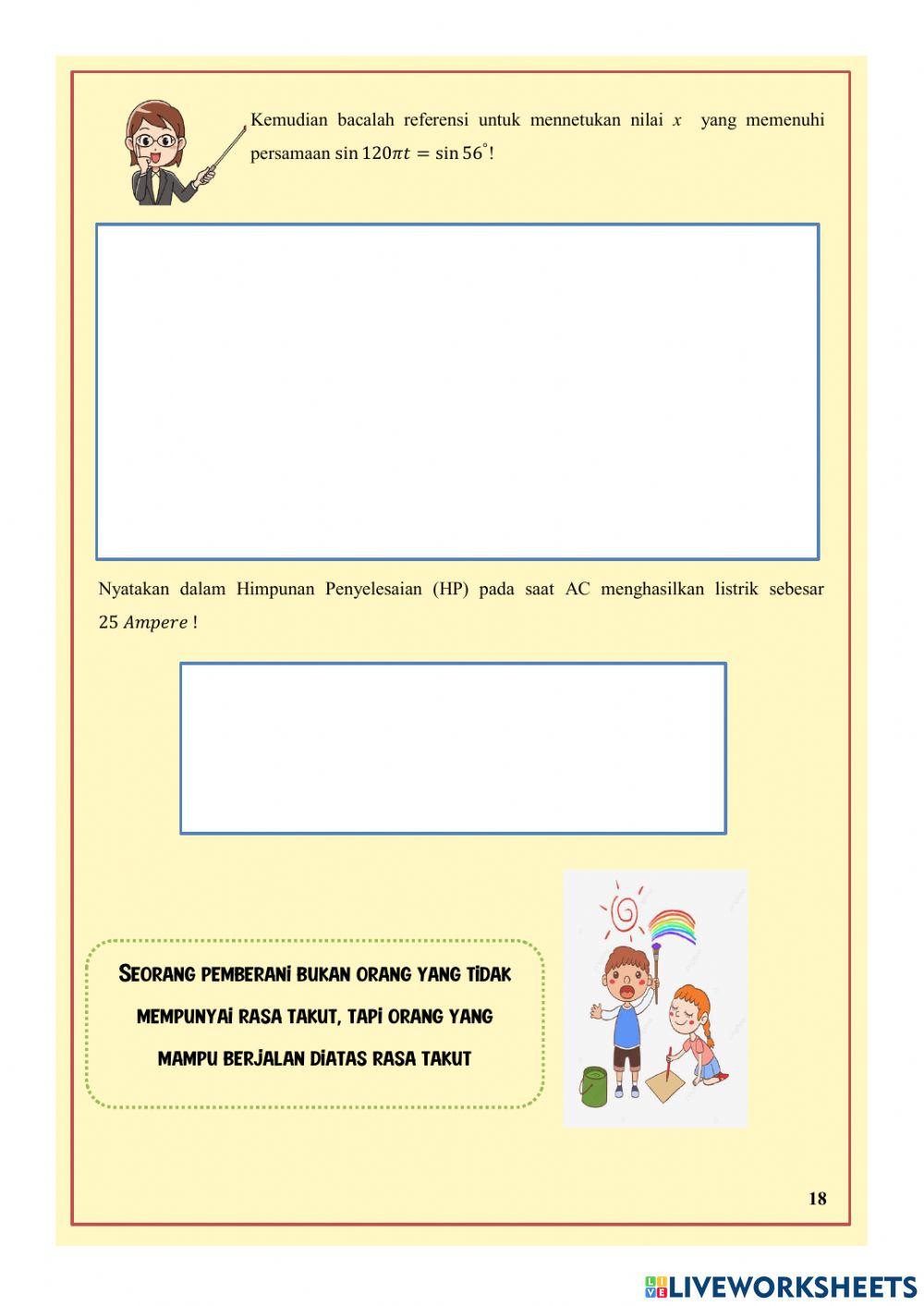 Persamaan Trigonometri LKPD 2