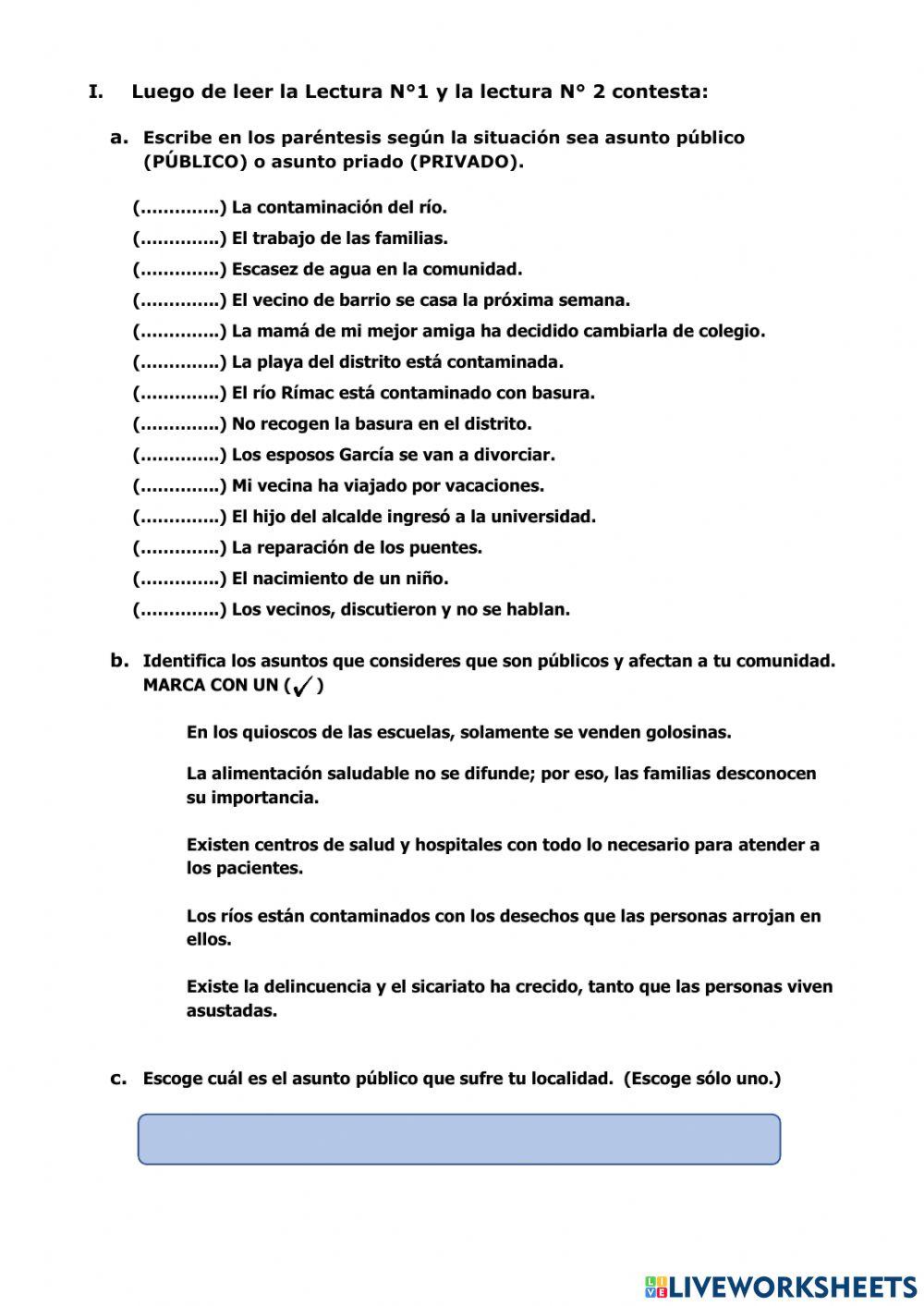Comprendemosel significado de los asuntos públicos y privados