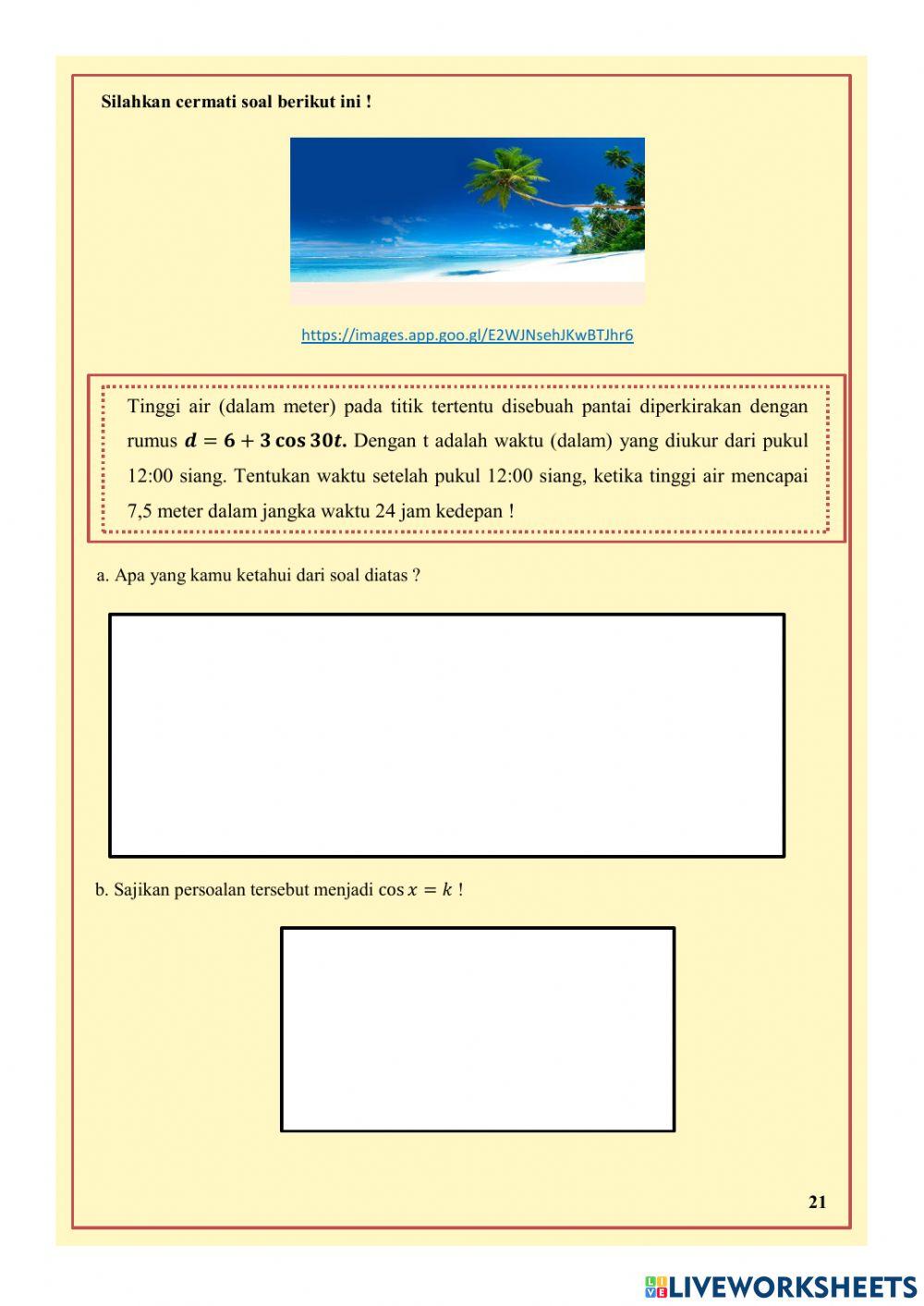 Persamaan Trigonometri LKPD 3