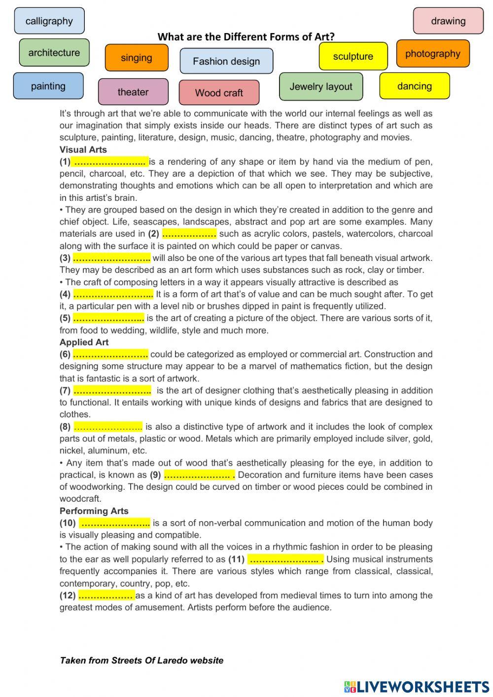 ReadingComprehension - Art