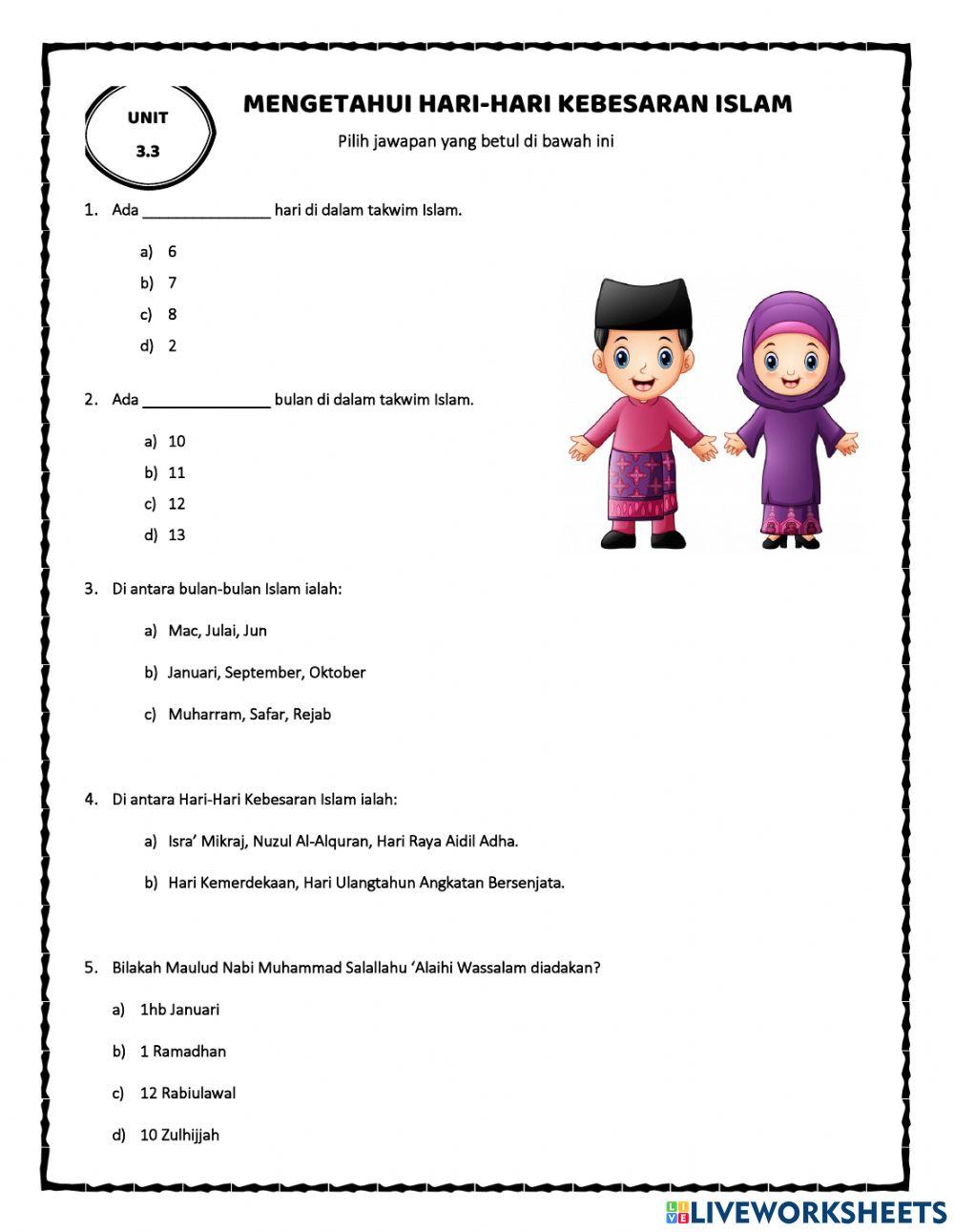 Mengetahui hari-hari kebesaran islam