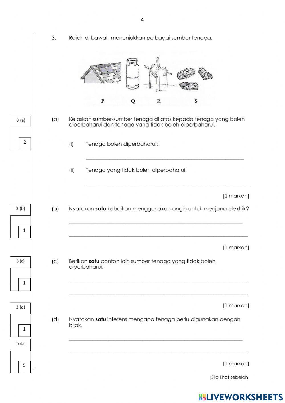 Soalan Tahun 5 Kertas 2
