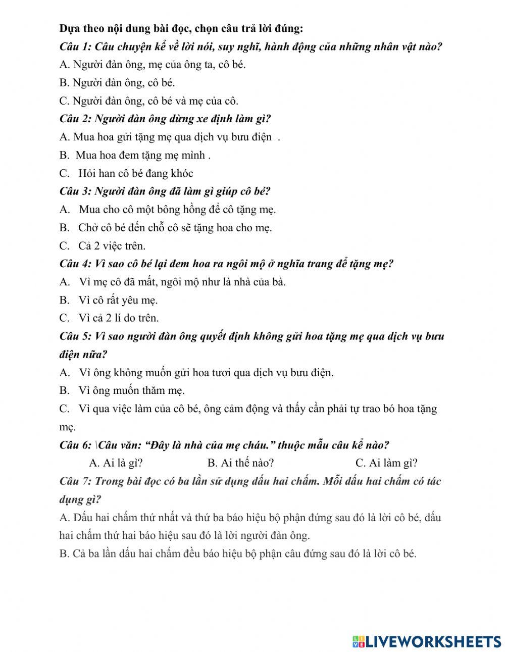 Ôn Tiếng Việt lớp 4