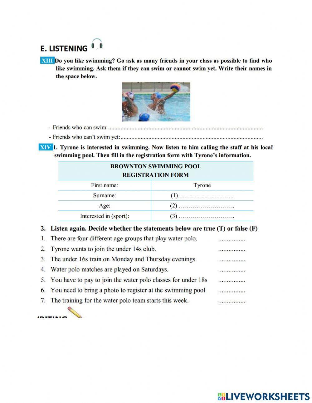 Grade 7. Unit 1. Hobbies. Big 4 bài nghe 14