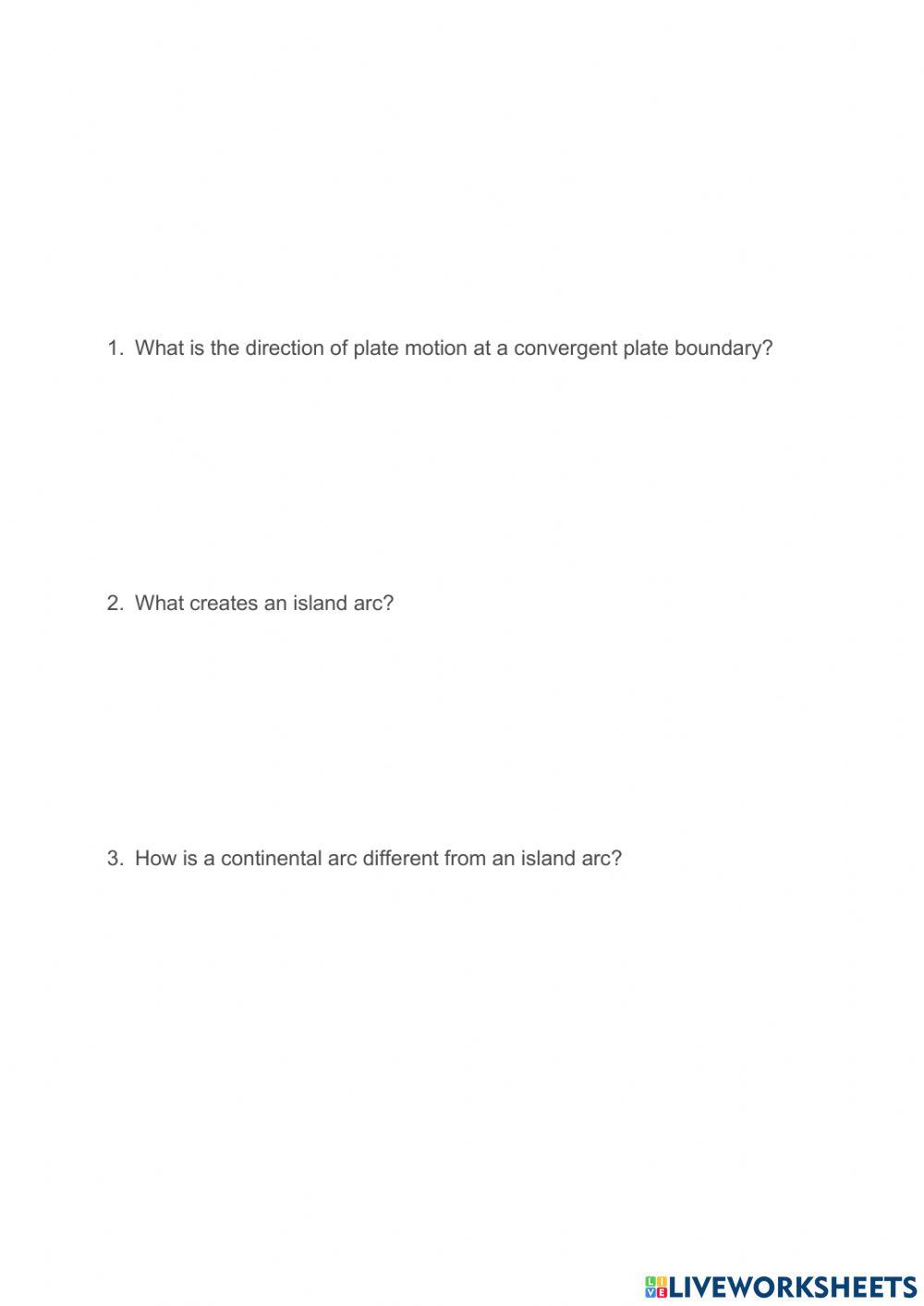 5.13 Ocean-Continent Convergent Plate Boundaries