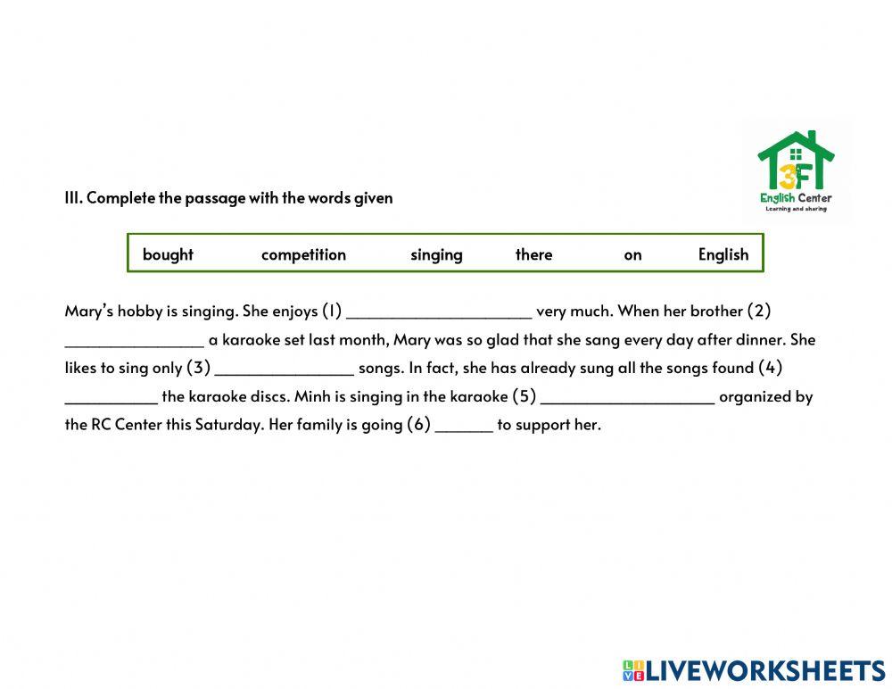 G7-U1-15 minutes Test