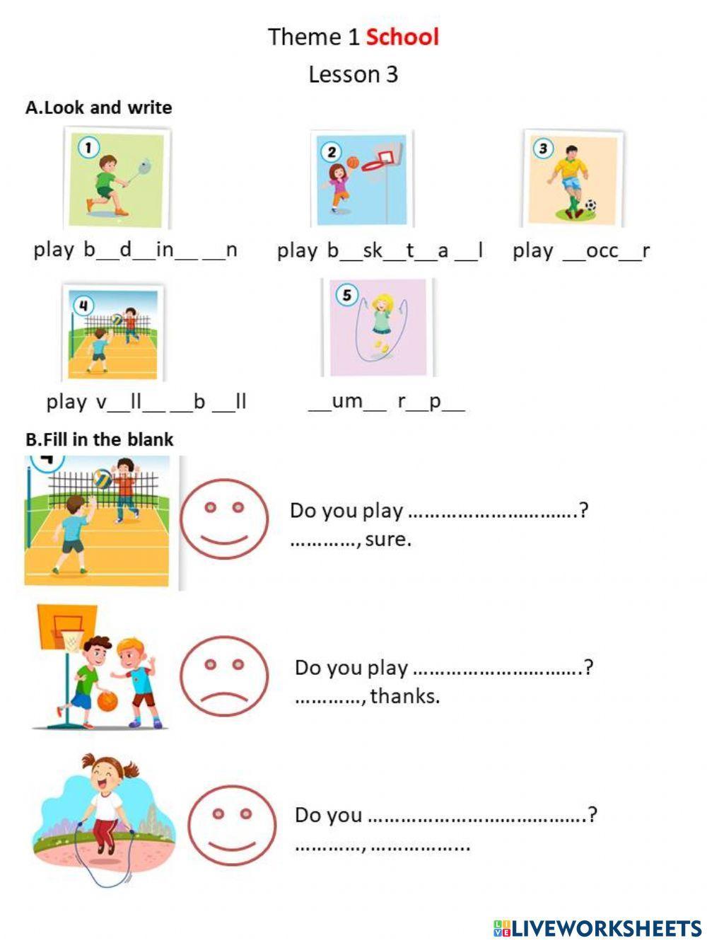 Theme 1 school l3-g5