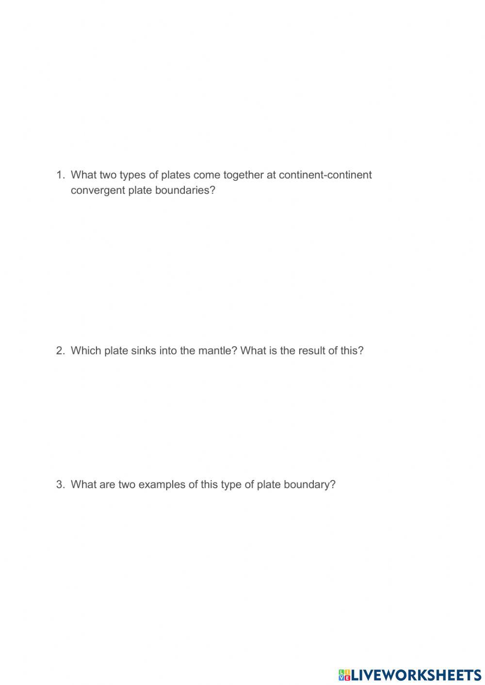 5.15 Continent-Continent Convergent Plate Boundaries
