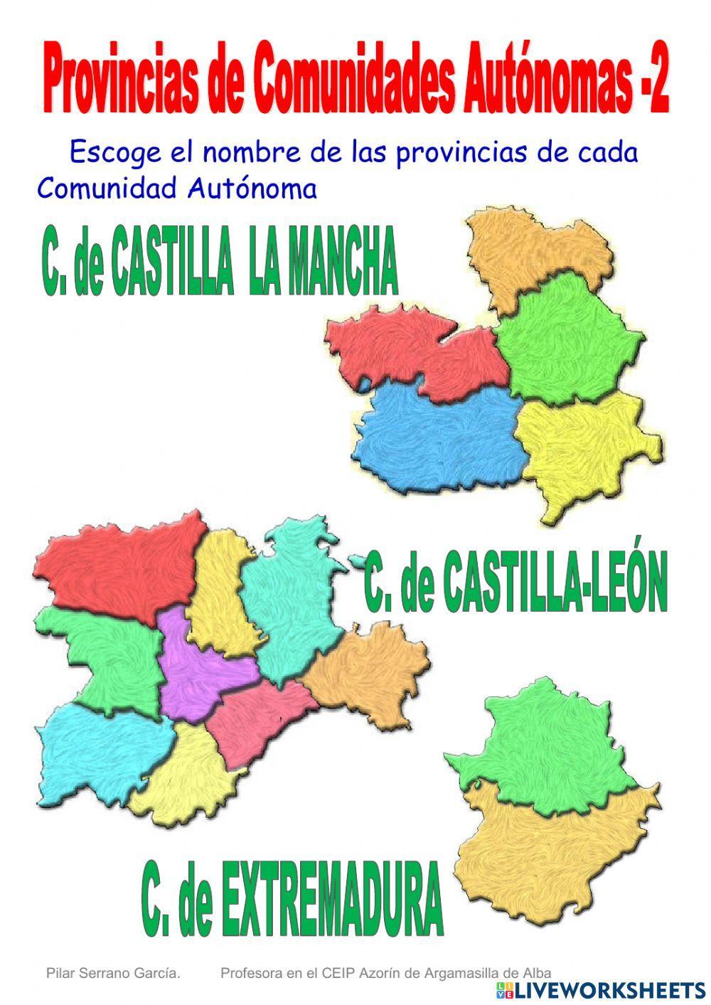 Provincias de Comunidades Autónomas-2