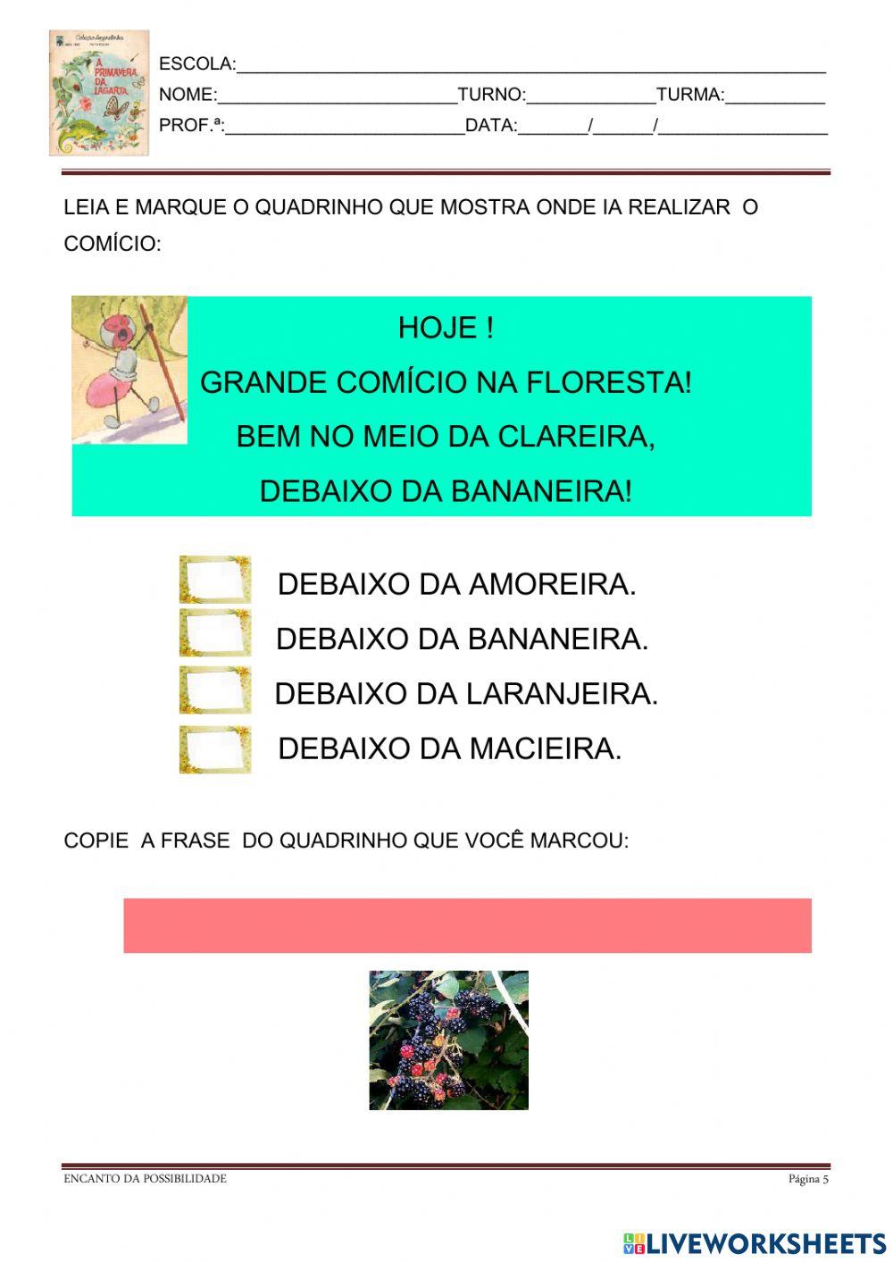 A primavera da lagarta