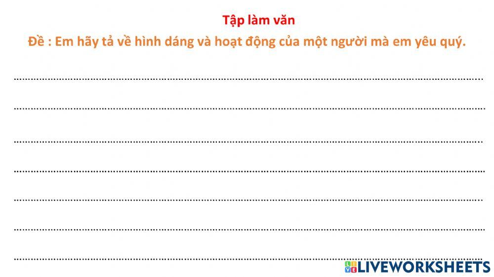 Tập làm văn tả người