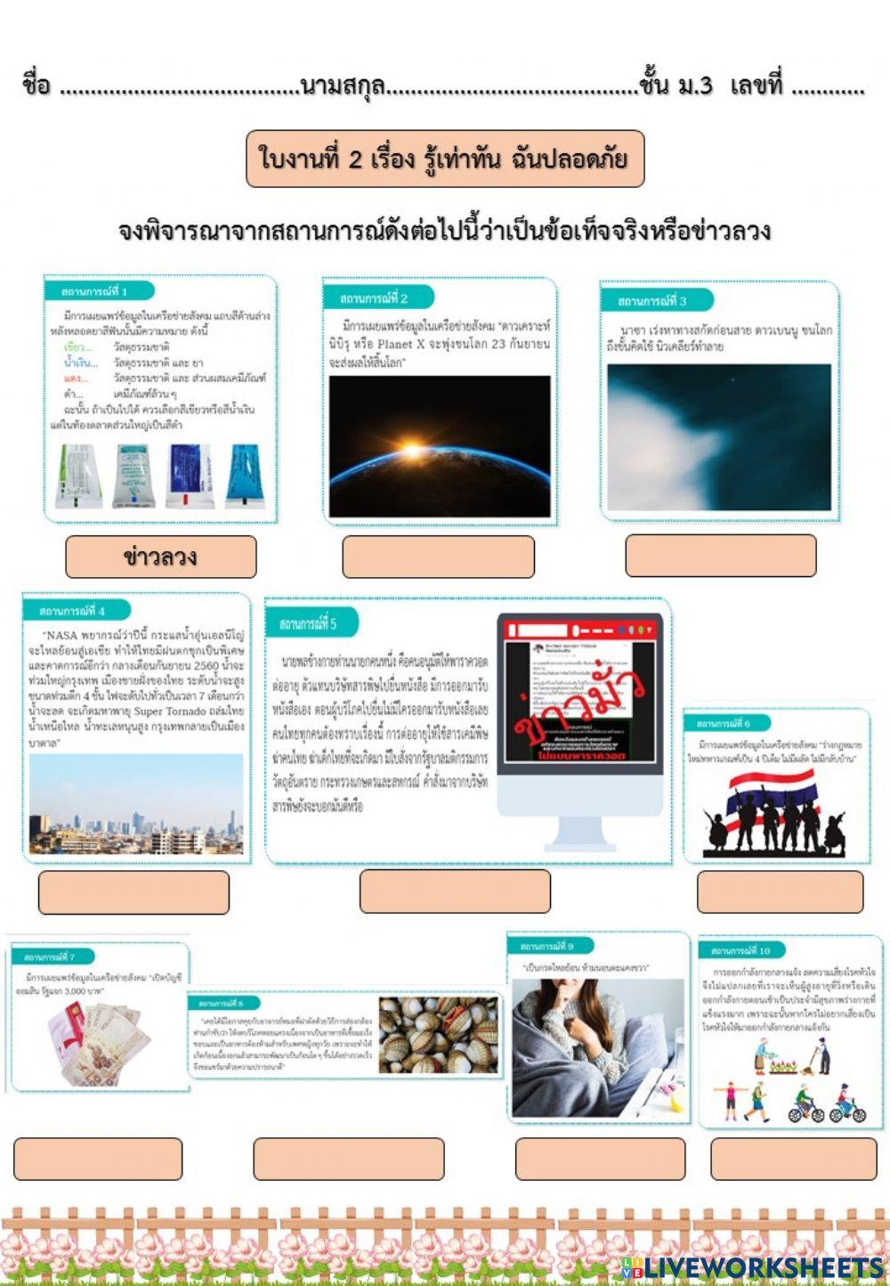 รู้เท่าทัน ฉันปลอดภัย