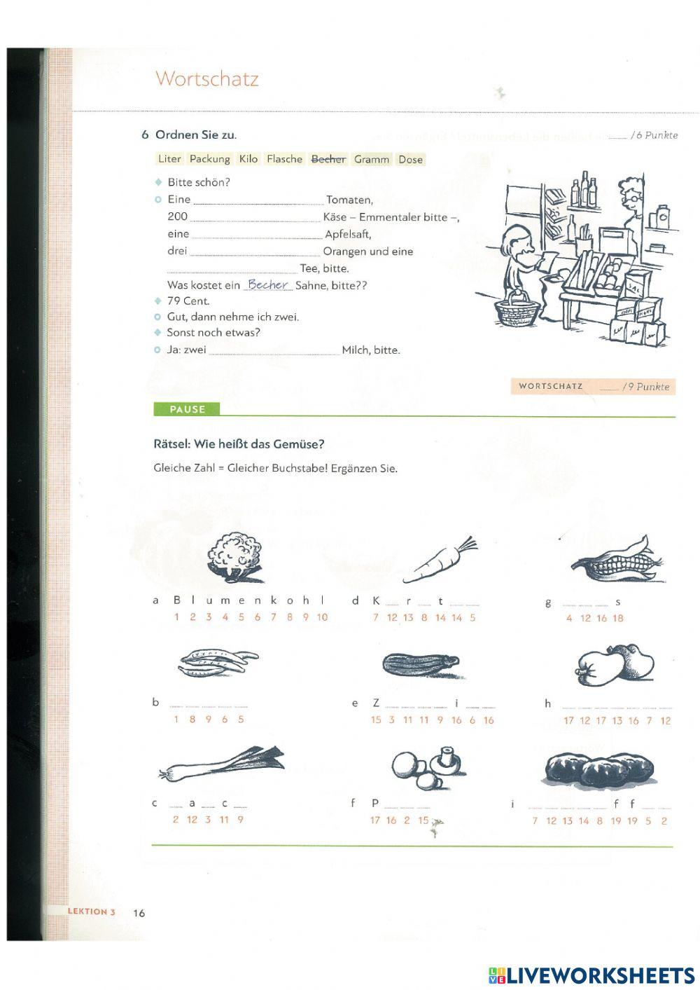 Extra Übungen Lektion 3