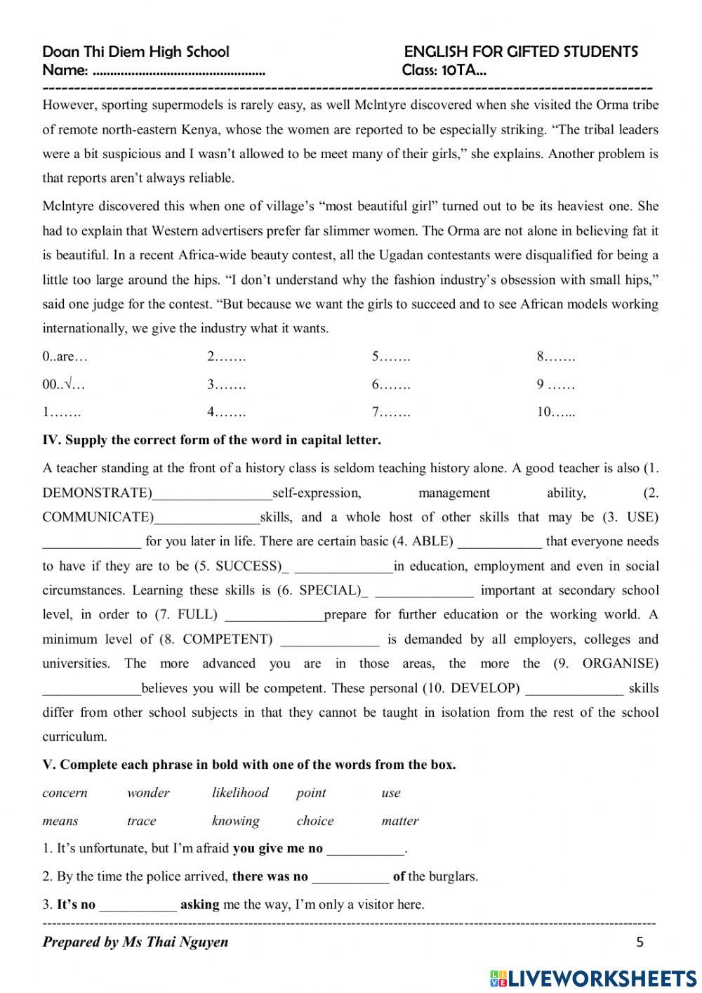 Home practice test 01 Home practice test 01