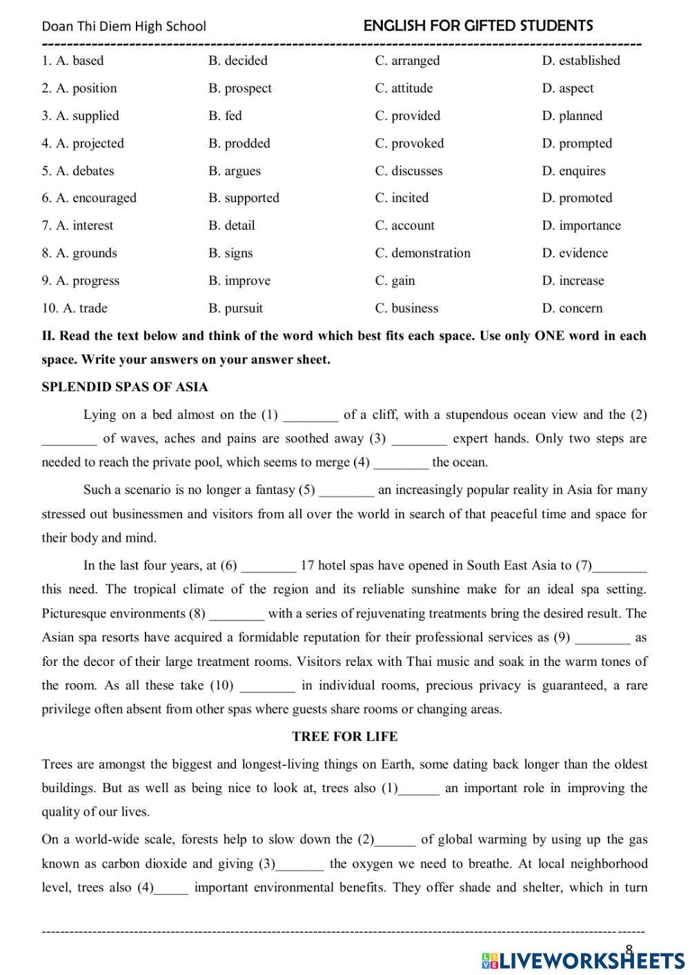 Home practice test 01 Home practice test 01