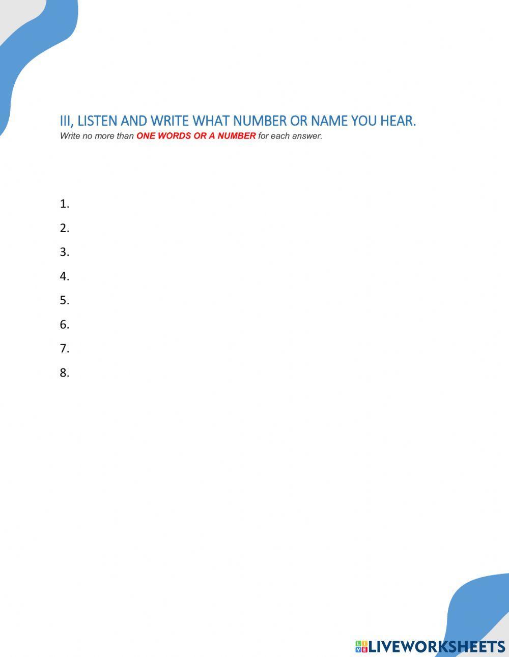 IELTS BASIC Unit 2 Listening Practice