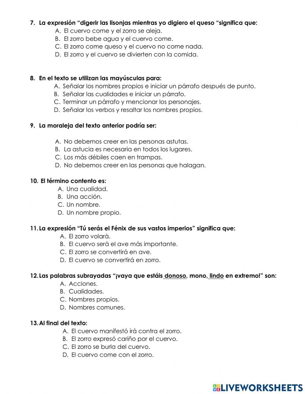 Recuperacion de español