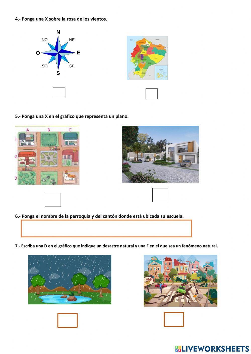 PRUEBA DIADNOSTICO ESTUDIOS SOCIALES 4°