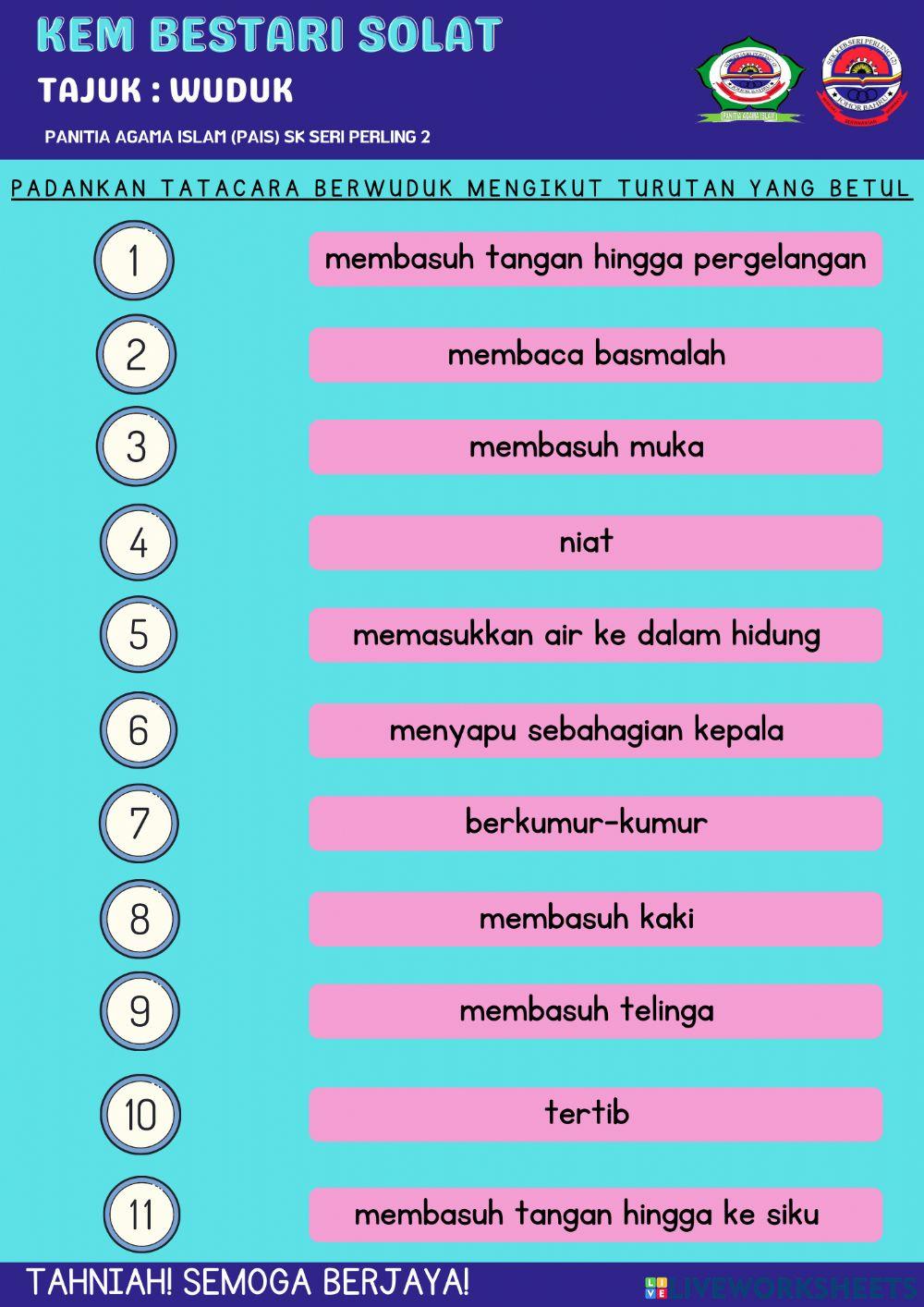 Kem bestari solat : wuduk