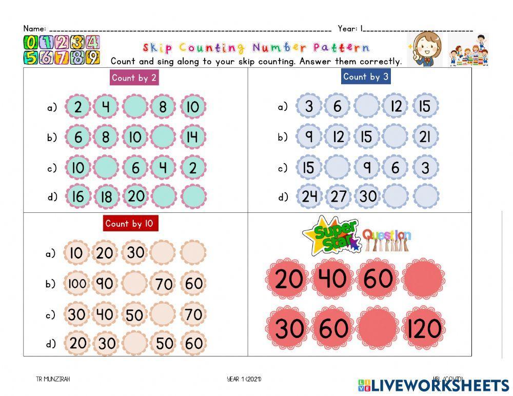 Skip Counting 2,3 and 10